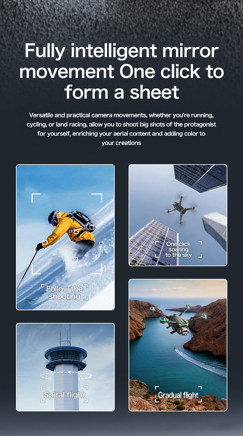 Cross-Border GT6Brushless Drone Intelligent Obstacle Avoidance Optical Flow GPS Return Remote Control Airplane5G Transmission Quadcopter