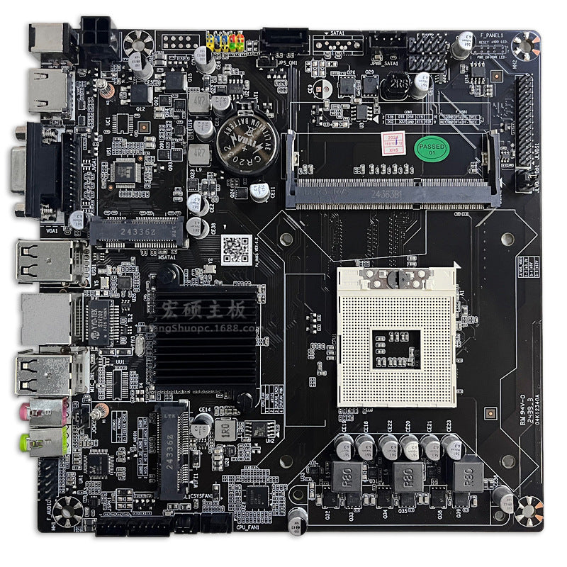 ITX Industrial Control Motherboard HM65Single memory slot DDR3Mini Board PGA988Two Or Three Generations CPU All-in-One Motherboard