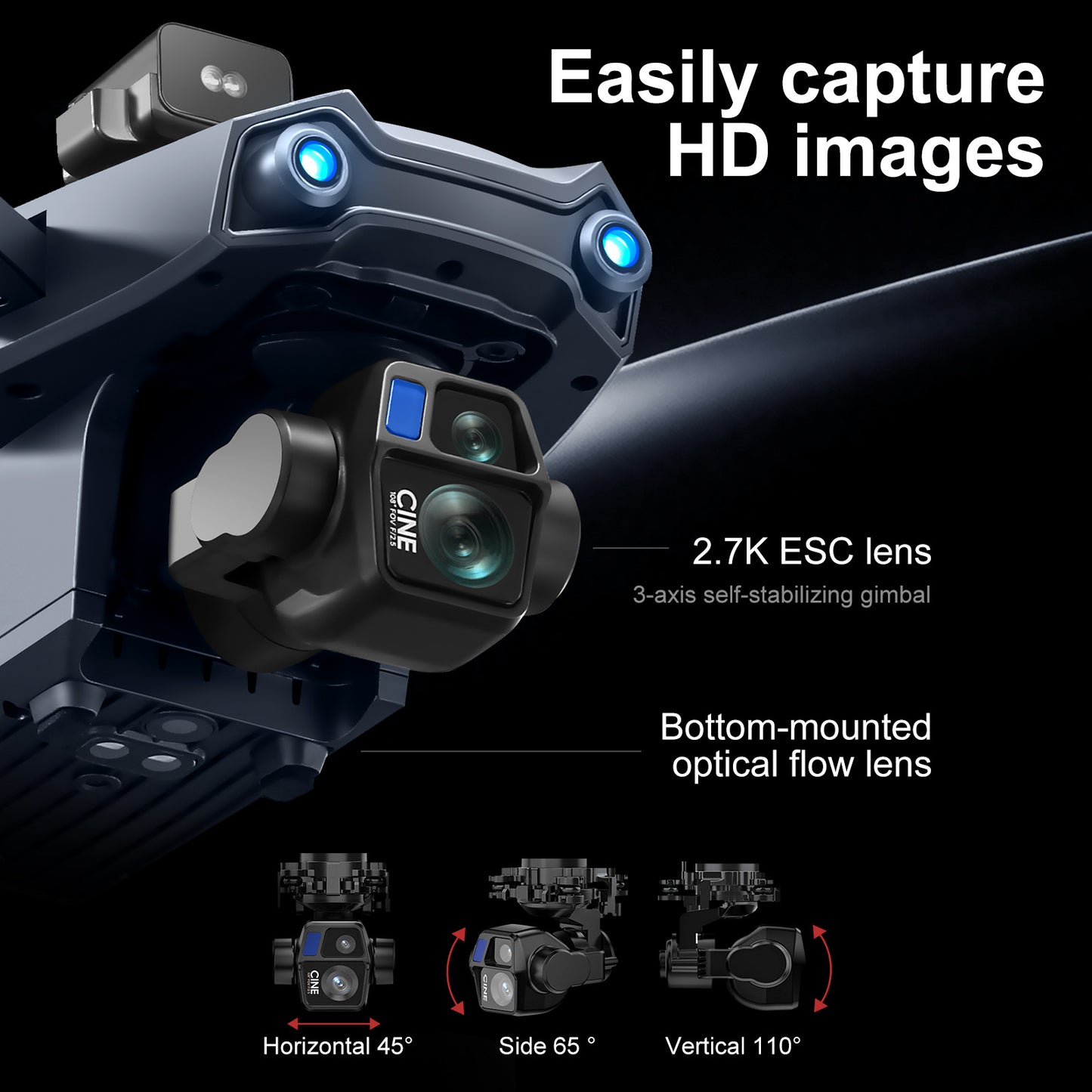 Cross-Border S819Remote Control Screened Drone with Relay Digital Image Transmission and Airdrop Capability2.7K High-Definition Aerial Drone