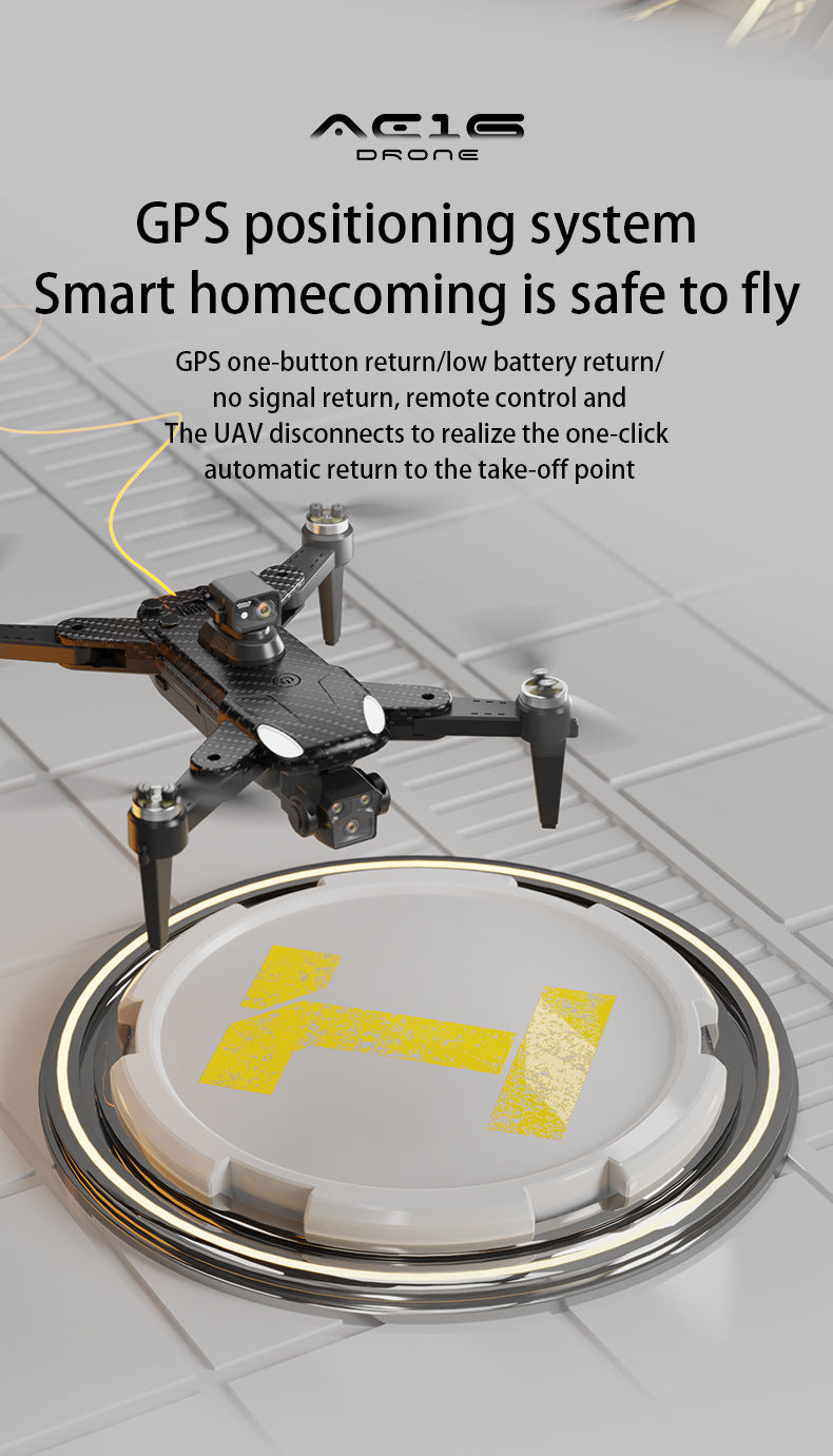 Cross-Border AE16Drone Laser Obstacle Avoidance Drone GPS Satellite Positioning Four Lens Brushless Quadcopter