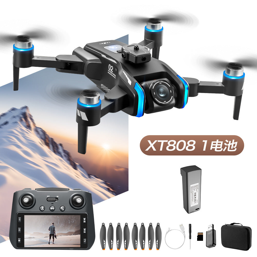 Cross-Border XT808Drone remote control with screen brushless motor HD aerial photography GPS Intelligent Positioning Remote Control Drone