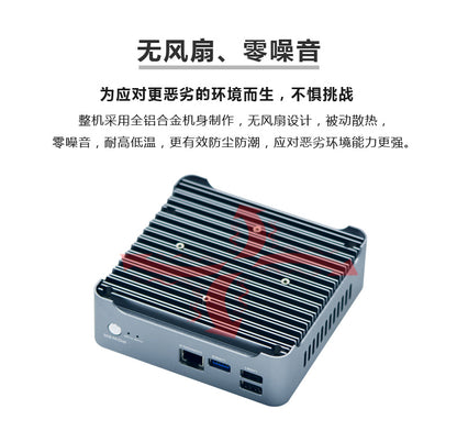 Industrial Control Four-Network Port J412 5,000 M Soft Industrial Control Machine Aikuai Mini Computer Small Host J1900