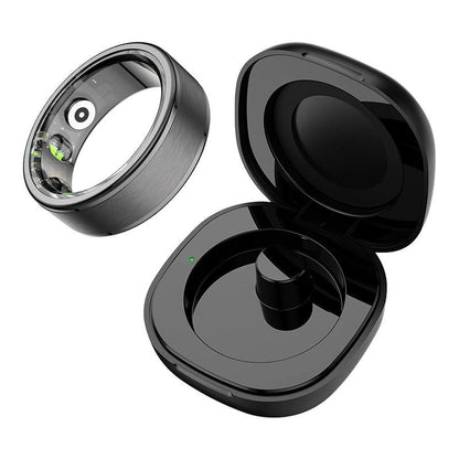 ColMi R03 Smart Ring, Waterproof Smart Ring with Charging Compartment, Fashionable Stainless Steel Ring for Men & Women