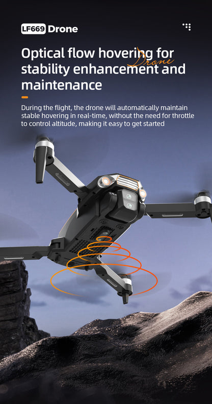 Cross-Border LF669Drone remote control with screen brushless motor HD aerial photography GPS Intelligent Positioning Remote Control Drone