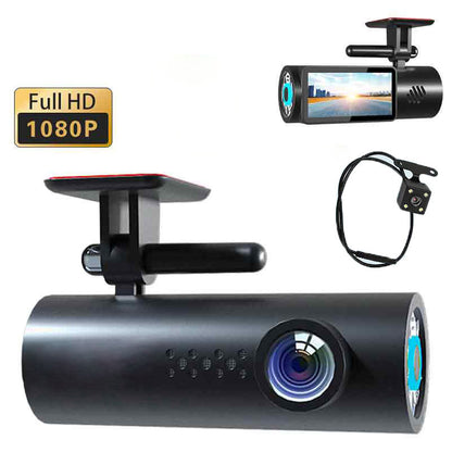 Cross-border HD Dash Cam wifi Mobile Phone Interconnection Starlight Night Vision Dual Lens Car Mount DVR Driving Record