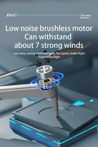 Cross-Border New Products AE7Foldable Brushless Motor Drone Aerial Photography Cool Lighting Remote Control Aircraft Quadcopter