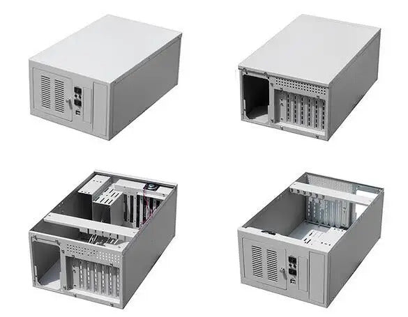 New IPC 6 slot ATX structure wall-mounted chassis 4U PCI ISA Bus Slot backplane Industrial Case Support Half\Full-size CPU Card
