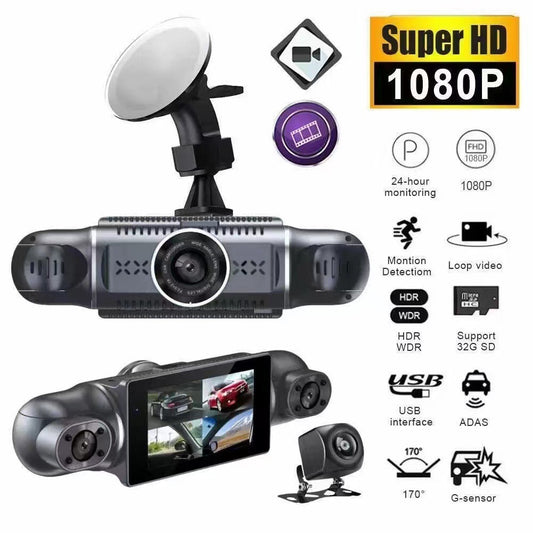 4Record and Display Recorder1080High Definition Night Vision Reversing Image24H Parking monitoring cross-border driving recorder