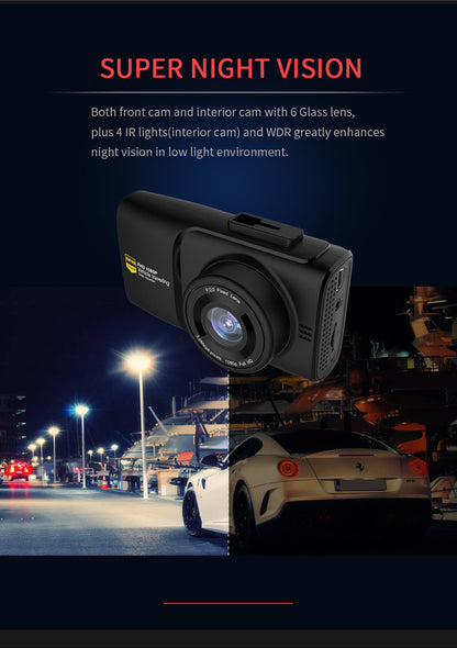 Cross-border Recorder HD Car Camera WiFi DVR Three-lens Dash Cam Factory Wholesale