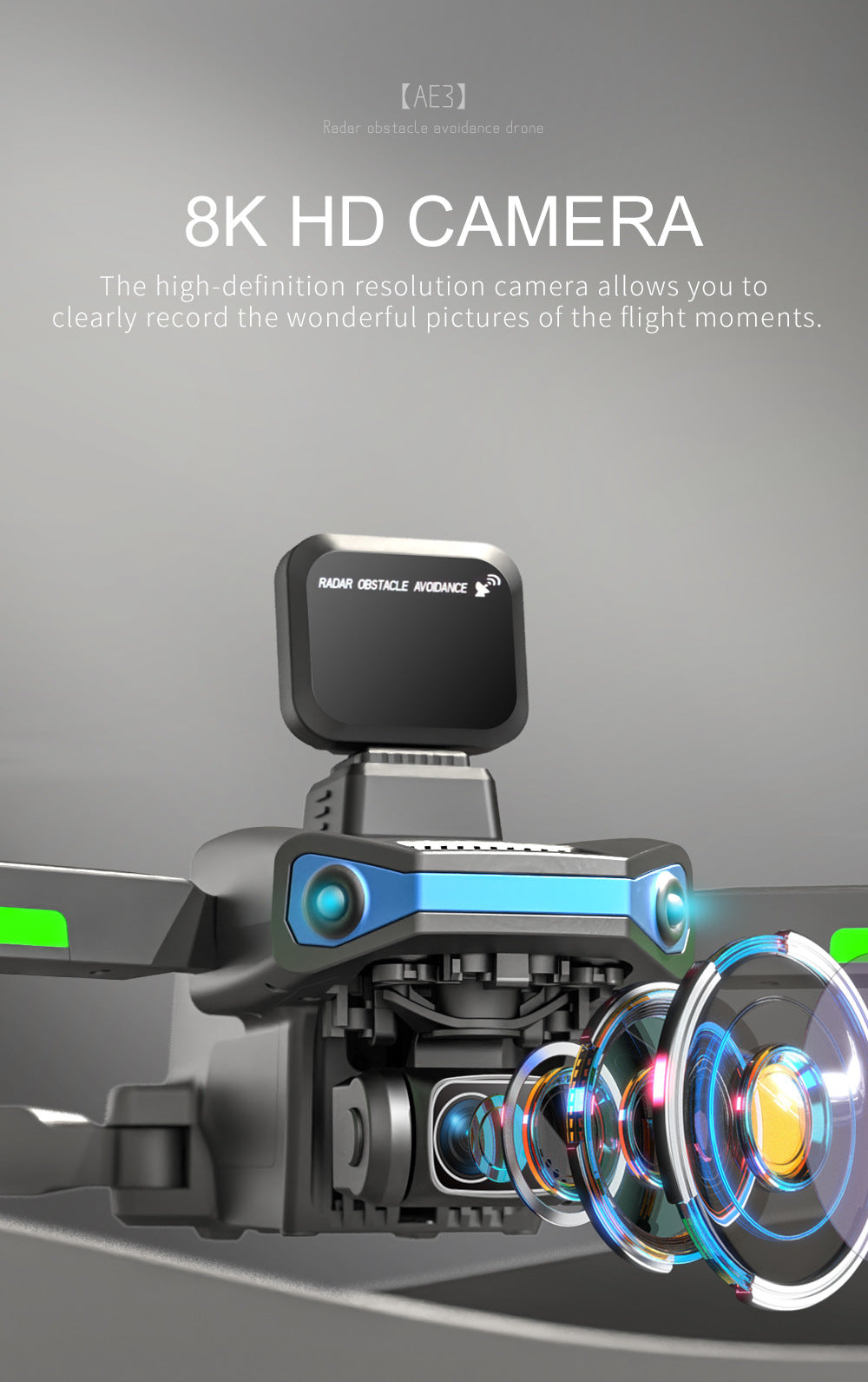 Cross-Border AE3Long Endurance Brushless Drone GPS Three-axis gimbal obstacle avoidance drone HD aerial photography remote control aircraft