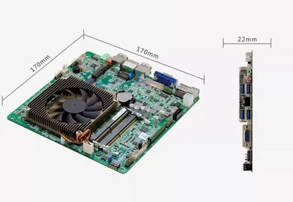 i7-7567u Mini-ITX Motherboard 7th Core Intel CPU IPC SBC Embedded Ultra-thin Mainboard with COM LAN DC-19V DDR4 LVDS EDP