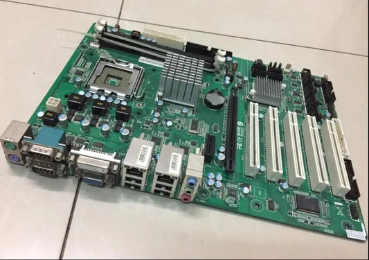 SYM76941VGGA 100%OK Original Embedded IPC Mainboard ATX Industrial Motherboard 5*PCI 2*LAN with RAM LGA775 CPU 6*COM