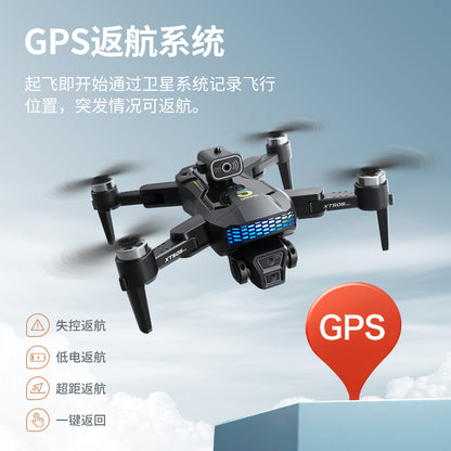 Cross-Border XT505Uav GPS Positioning Brushless Motor HD Dual Camera Aerial Photography Obstacle Avoidance Remote Control Aircraft Drone