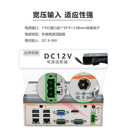 Industrial Control P3250E-V Dual Network Dual Serial Mini Industrial Computer 8/11th Gen i5 Embedded Industrial PC Host