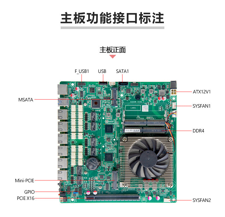 Gigabit 6-Port Chinese Soft Router Host Feiteng D 20.0million Gigabit 2/4 Optical Port Rack-Mount Industrial Control Server