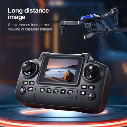 Cross-Border E88/E99D Screen-Controlled Drone with Lights, Foldable Dual Camera, Optical Flow Aerial Photography, Remote-Controlled Aircraft, Quadcopter