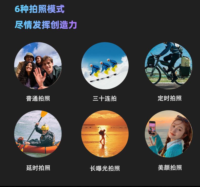 Cross-Border4k Action Camera HD Dual Screen wifi Outdoor sports wireless shooting head-mounted cycling camera factory