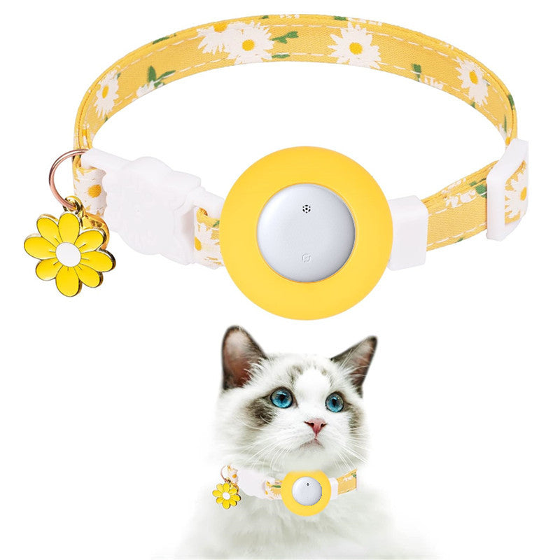 Pet Cat Locator Collar Compatible iOS Waterproof Apple Find My Tracker Android Dual System