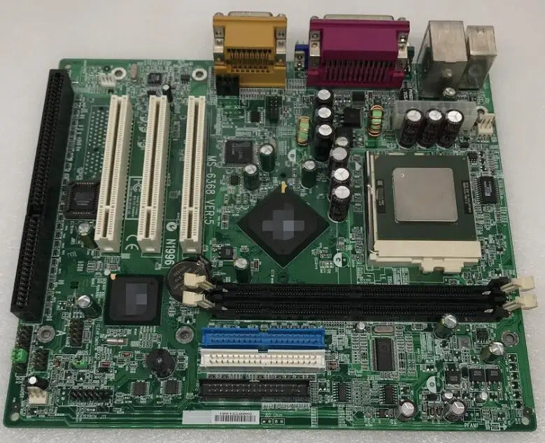MS-6368  100% OK Original motherboard 8601T ISA Mainboard With 3PCI VGA LPT 1 ISA Slot P3 CPU Industrial Board