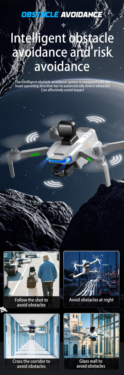 Cross-Border AE3Drone remote control with screen brushless GPS Three-axis gimbal Obstacle Avoidance Drone Remote Control Aircraft