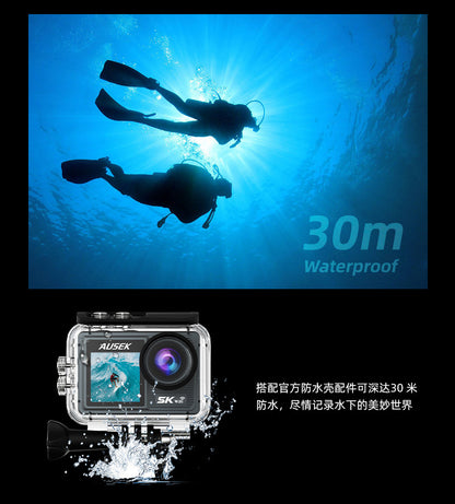 Cross-Border5k Sports Camera Anti-Shake Waterproof HD Wireless Shooting Outdoor Sports Recorder Cycling Camera