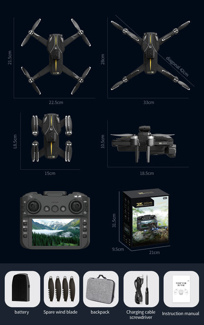 Cross-Border Z104Drone remote control with screen brushless motor HD aerial photography GPS Intelligent Positioning Remote Control Drone
