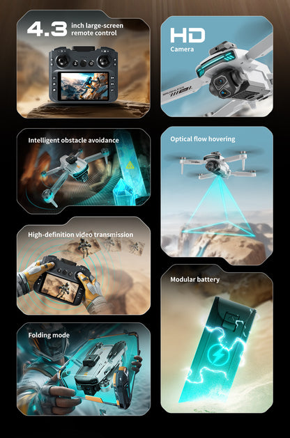 Cross-Border Z105Drone remote control with screen HD aerial photography brushless motor obstacle avoidance quadcopter toy airplane