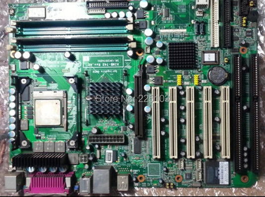 AIMB-742 REV.A2 100% OK Original AIMB-742VE 5*PCI industrial motherboard 2*ISA with CPU RAM VGA LAN IPC Board