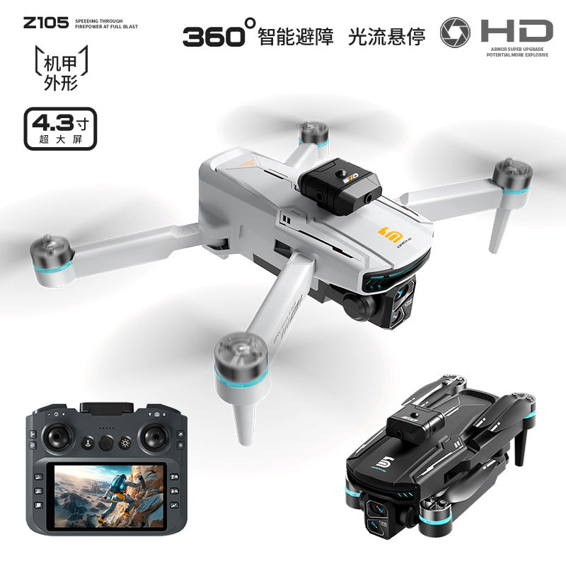Cross-Border Z105Drone remote control with screen HD aerial photography brushless motor obstacle avoidance quadcopter toy airplane