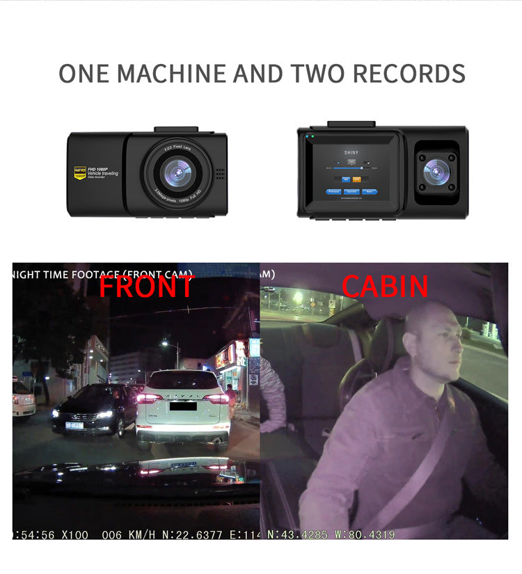 Cross-border Recorder HD Car Camera WiFi DVR Three-lens Dash Cam Factory Wholesale