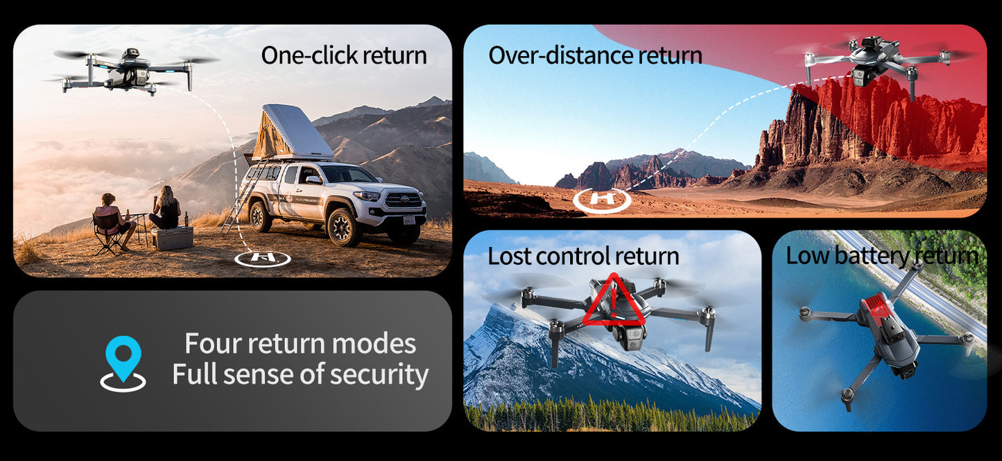 Cross-Border XT606Drone remote control with screen brushless motor HD aerial photography GPS Intelligent Positioning Remote Control Drone