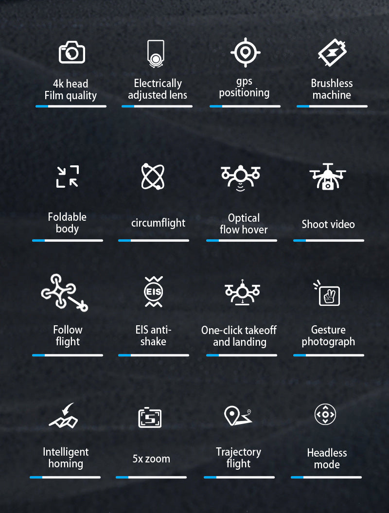 Cross-Border AE3Drone remote control with screen brushless GPS Three-axis gimbal Obstacle Avoidance Drone Remote Control Aircraft