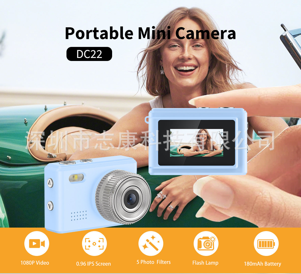 Thumb Camera Cross-Border HD Sports DV Pocket Motorcycle Riding Recorder Mini Mini Digital Camera