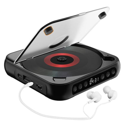 MEGICOT Portable Bluetooth-compatible CD-Player, Multifunction Rechargeable CD-Player with LED Display, Portable Speakers for Home, Outdoor & Car, CD Music Player, CD DVD Player, Portable Media Player