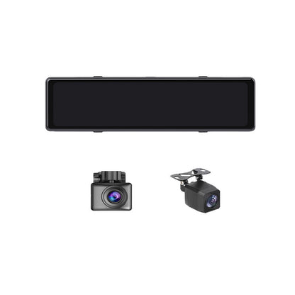 Full Screen11In-Dash Streaming Media Recorder Blind Spot View1080P Low-light Night Vision Rearview Mirror Dash Cam