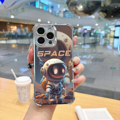 Glossy Oil Suitable for iPhone 17 Pro Max Phone Case 16P 15 1 14 13 11 Four-corner Anti-drop Electroplated Cross-border Outdoor