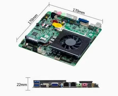 i5-6360u i7-6660u Mini-ITX Motherboard 6th Core Intel CPU IPC SBC Embedded Ultra-thin Mainboard with 6COM 2LAN DC12V DDR3L 8USB