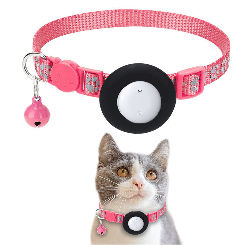 Pet Cat Tracking Collar Only iOS Compatible Apple Find My Locator Footprint Reflective Collar