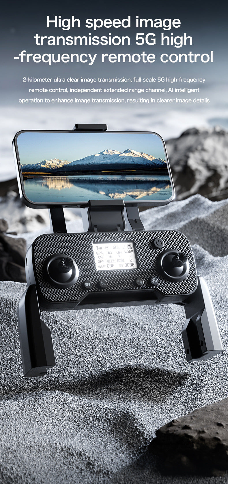 Cross-Border GT6Brushless Drone Intelligent Obstacle Avoidance Optical Flow GPS Return Remote Control Airplane5G Transmission Quadcopter