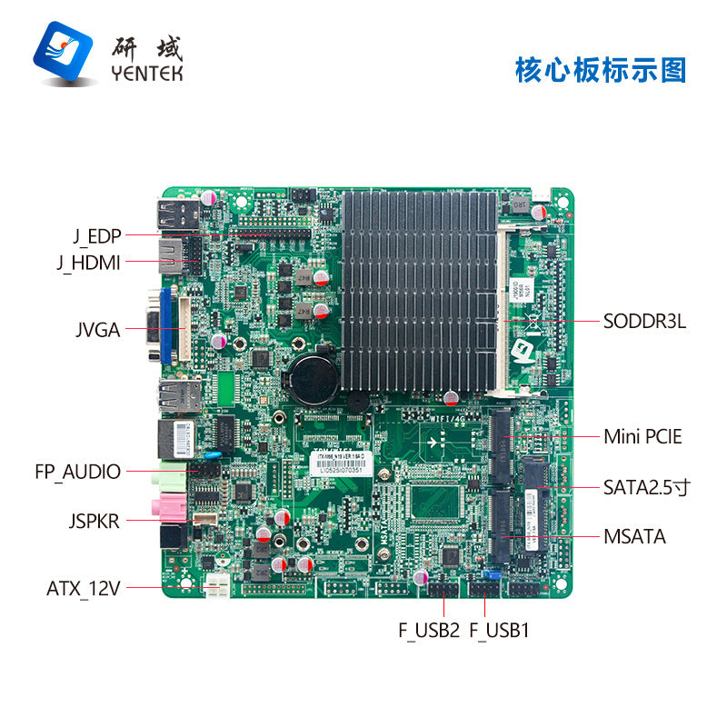 Industrial Control H3390 Single Network Port J1900 Mini Host HTPC Commercial Computer Small Industrial Control Machine Small Host