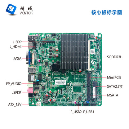 Industrial Control H3390 Single Network Port J1900 Mini Host HTPC Commercial Computer Small Industrial Control Machine Small Host