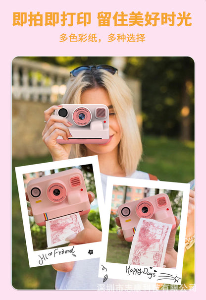 Cross-border Color Printing Polaroid HD Mini Video Photo Toy Gift Mobile Printing Children's Camera