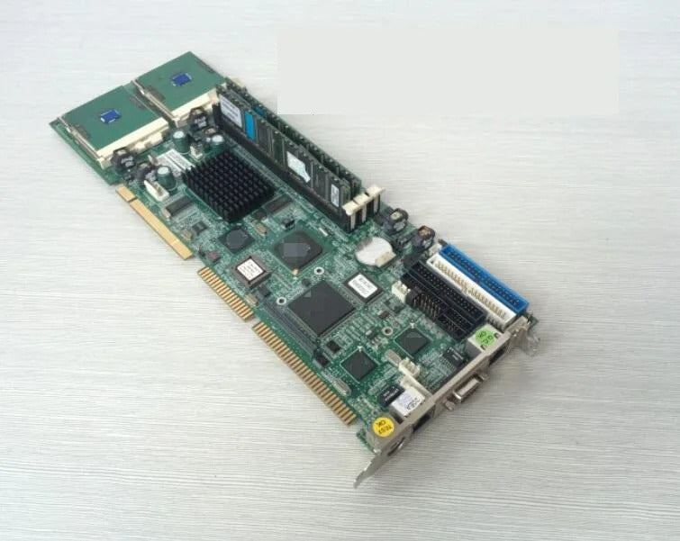 PEAK6620VL2 100% OK Original Embedded IPC Board Full-size CPU Card ISA Industrial Mainboard PICMG 1.0 with CPU RAM 2*LAN