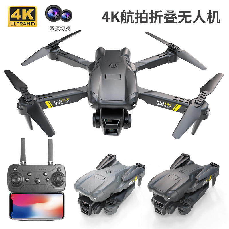 Cross-Border K13MAX Foldable Drone HD Dual Camera Aerial Photography Altitude Hold Quadcopter Remote Control Aircraft Drone
