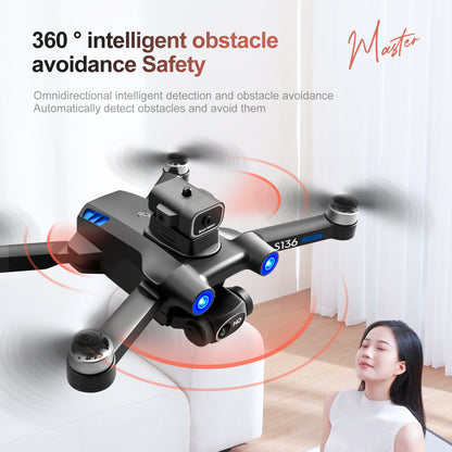 Cross-Border S136Uav GPS Positioning Brushless Motor HD Dual Camera Aerial Photography Obstacle Avoidance Remote Control Aircraft Drone