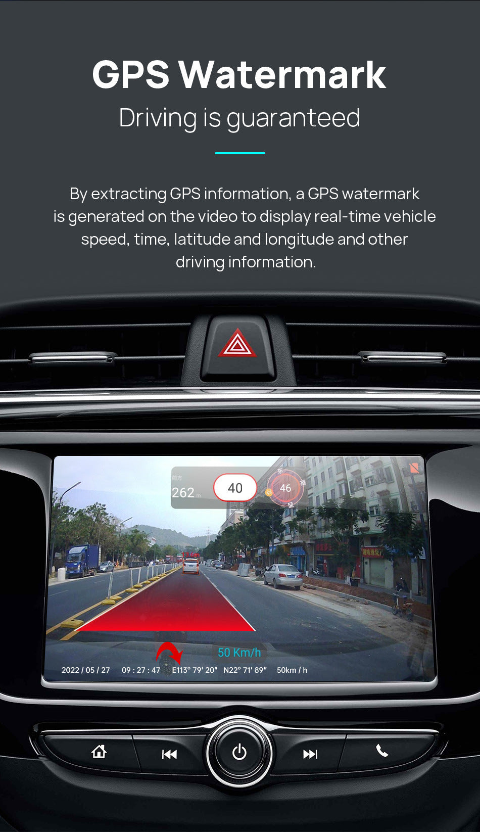 Android Large Screen Navigation USB Driving Recorder Ultra High Night Vision WIFI Dual Recorder Car Electronic Dog AR
