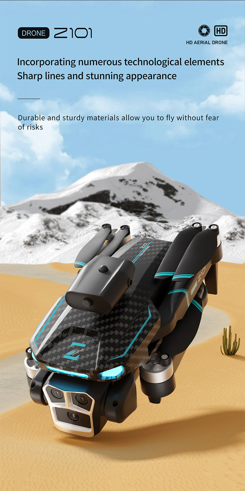 Cross-Border Z101Drone Long Endurance Obstacle Avoidance Aerial Photography Quadcopter Brushless Motor Remote Control Aircraft Drone