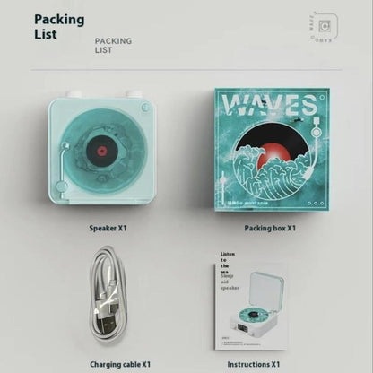 Wireless Speaker, Multifunctional Desktop Speaker with USB Port & AUX Input, Speaker with Environment Light Adjustment Modes, Halloween Gifts, Decor