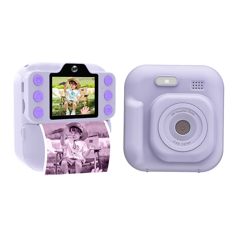 Cross-Border Children's Camera Dual-Shot Bluetooth Multi-Color Printing Camera Girl's Birthday Gift Mobile Printing Polaroid