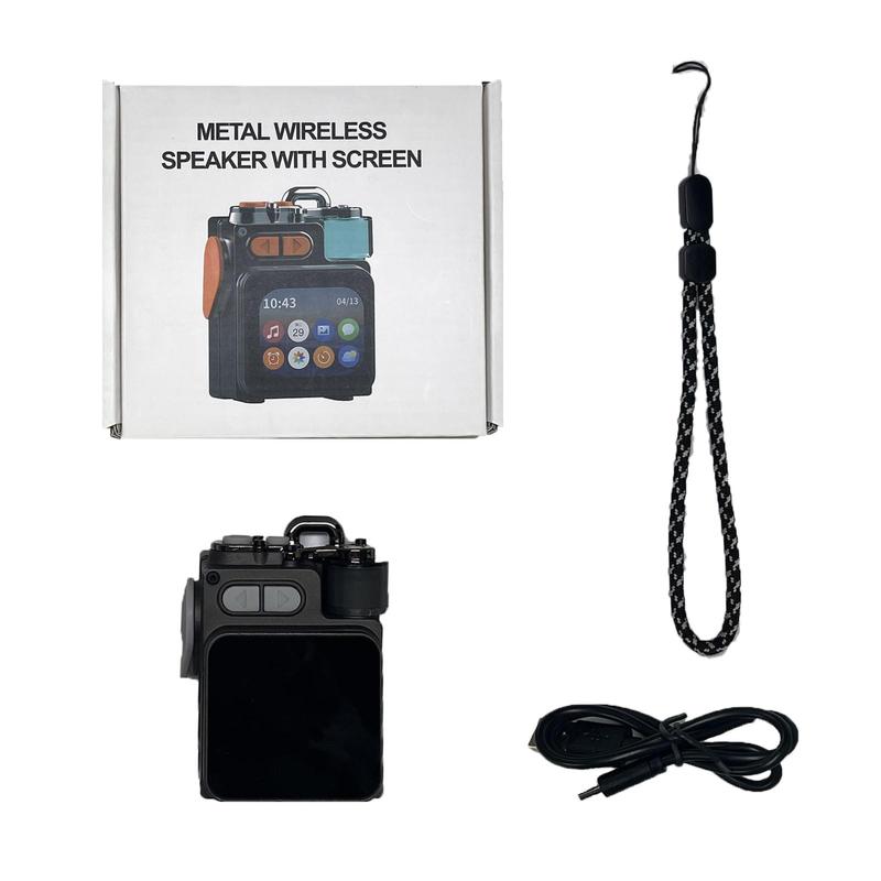 GAMINJA Wireless Speakers, Portable Mini Multi-function Wireless Music Player, Rechargeable Stereo Radio Speaker with Cool Light for Home Office